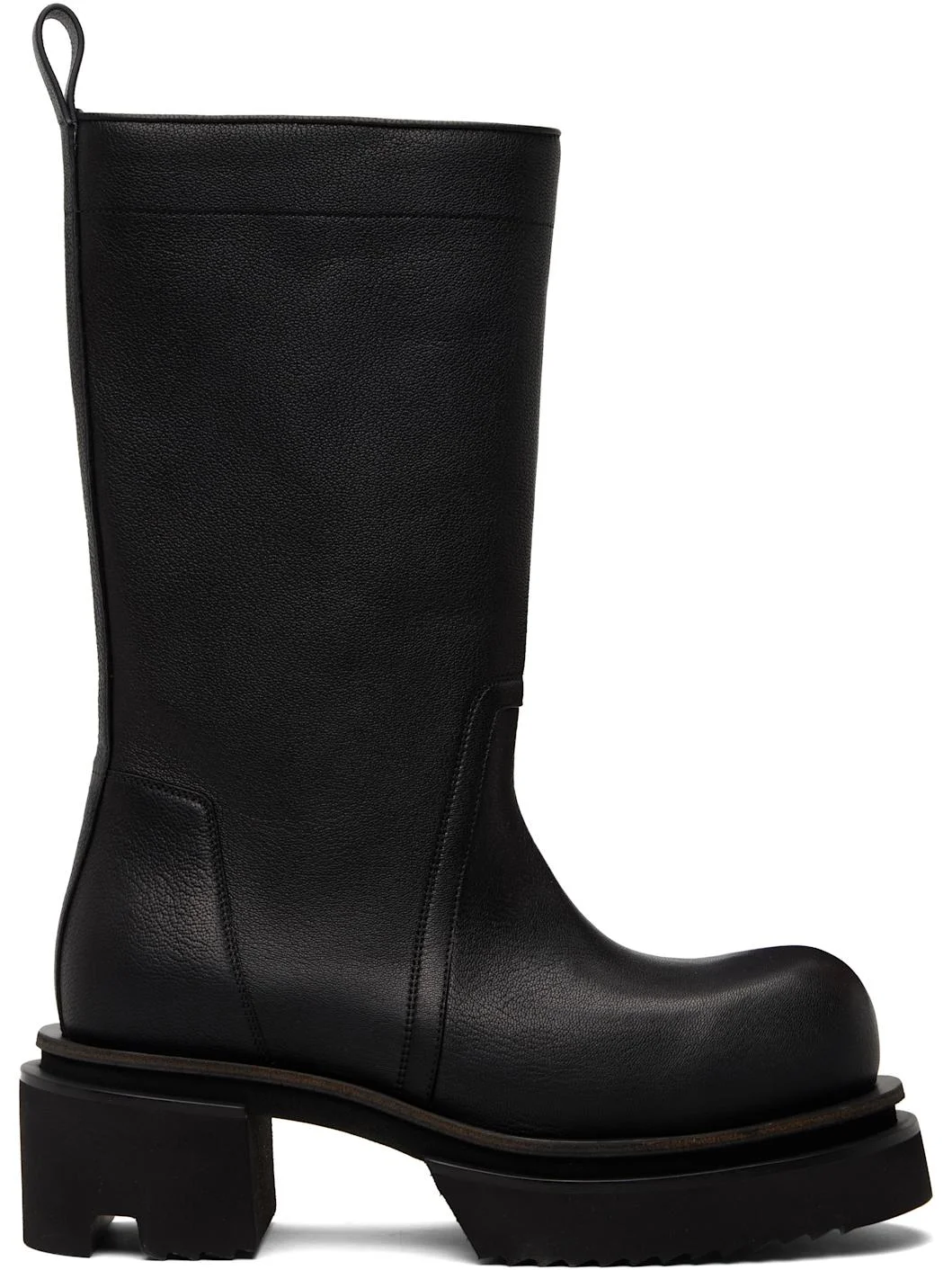 Black Temple Calf Pull On Bogun Boots - 1
