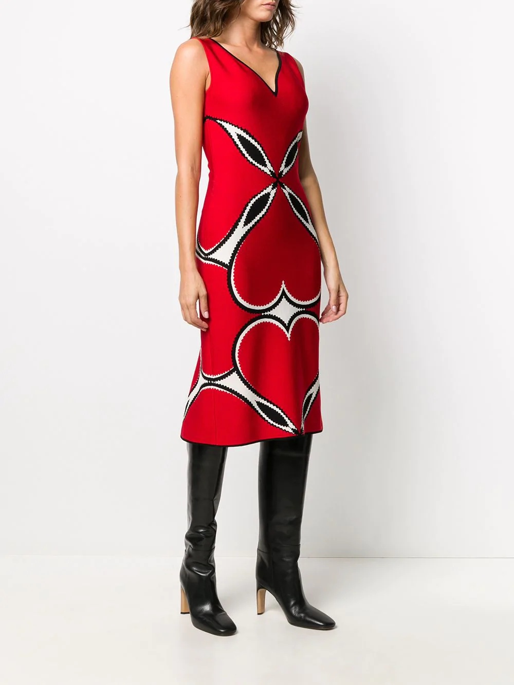 heart print dress - 3