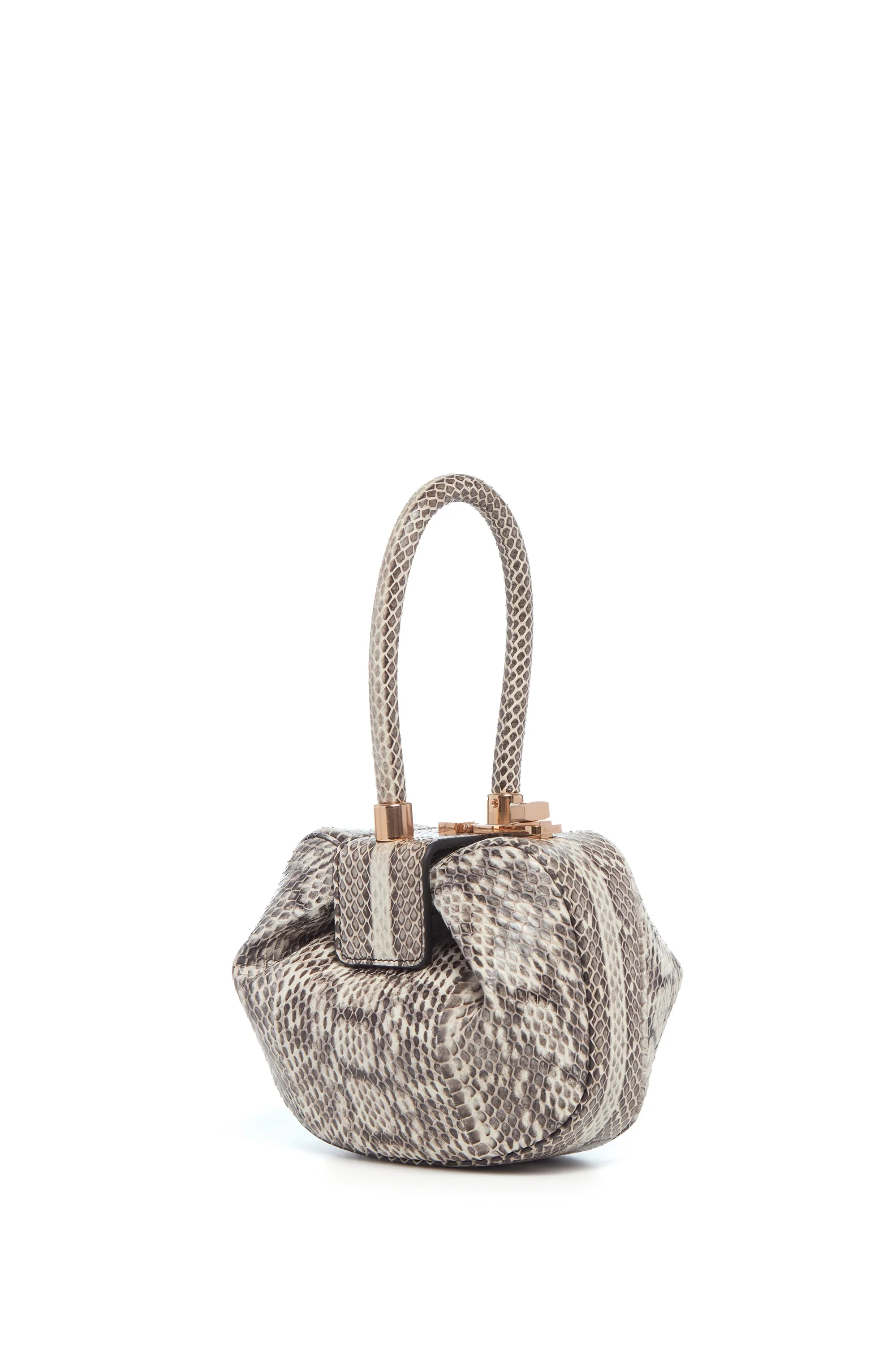 Demi Bag in Black & White Snakeskin - 1