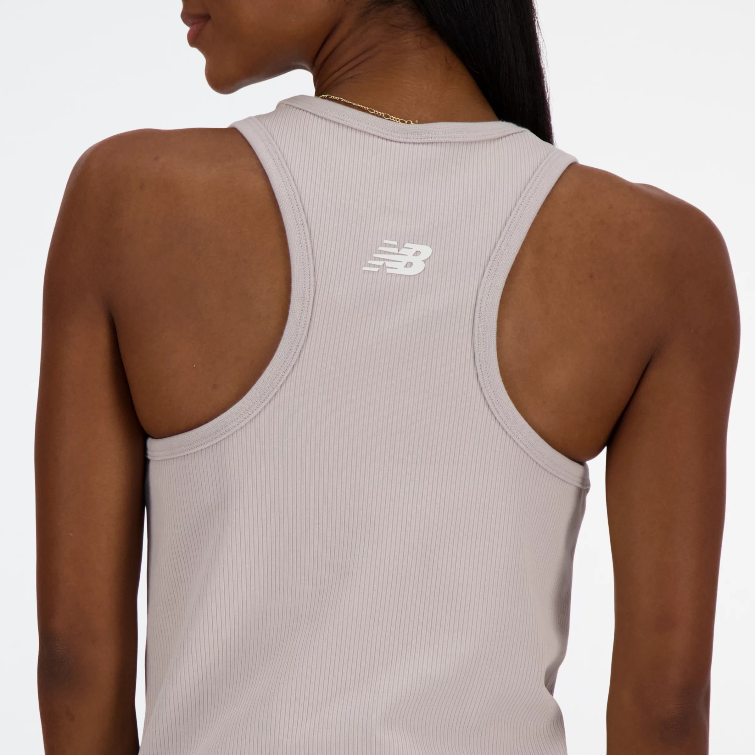 Linear Heritage Rib Knit Racer Tank - 5