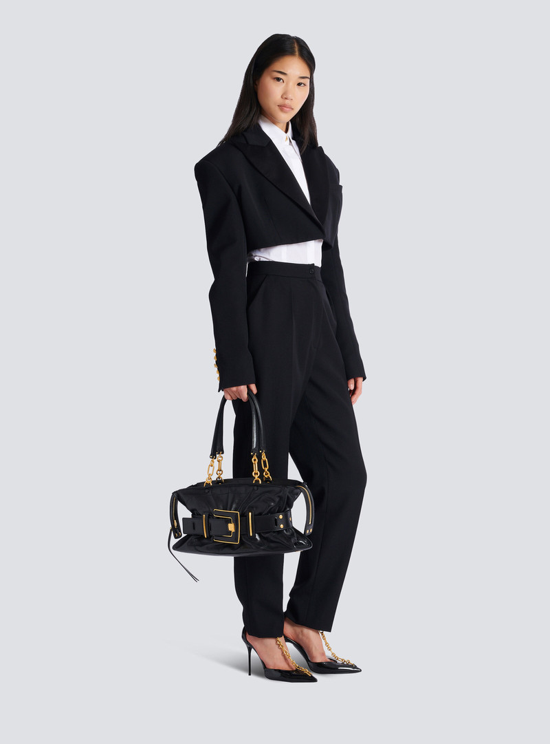 Balmain Calfskin leather Anthem bag outlook