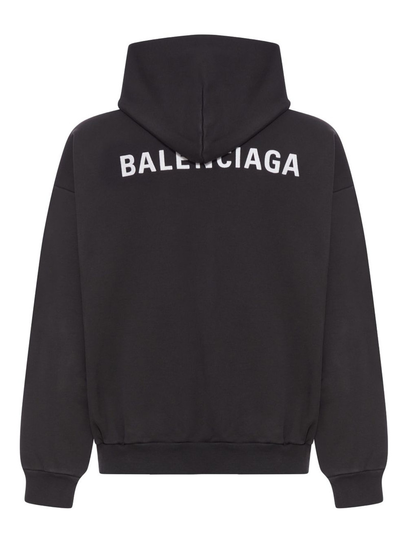 BALENCIAGA logo-print hoodie outlook