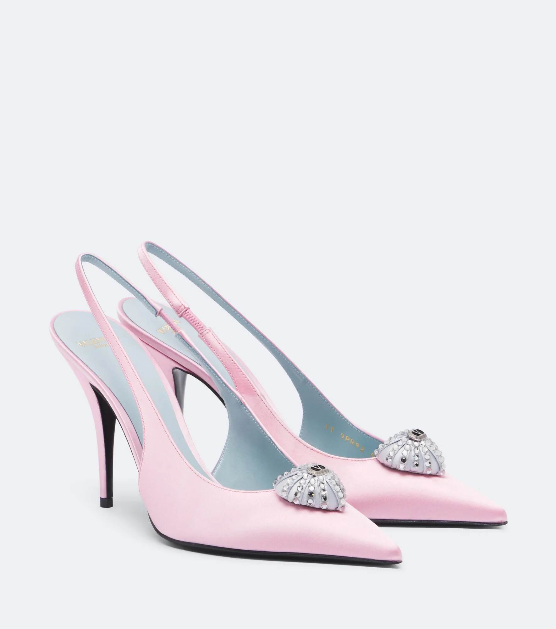 Cœur Royal satin slingback pumps - 1