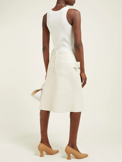 Bottega Veneta Leather pencil skirt outlook