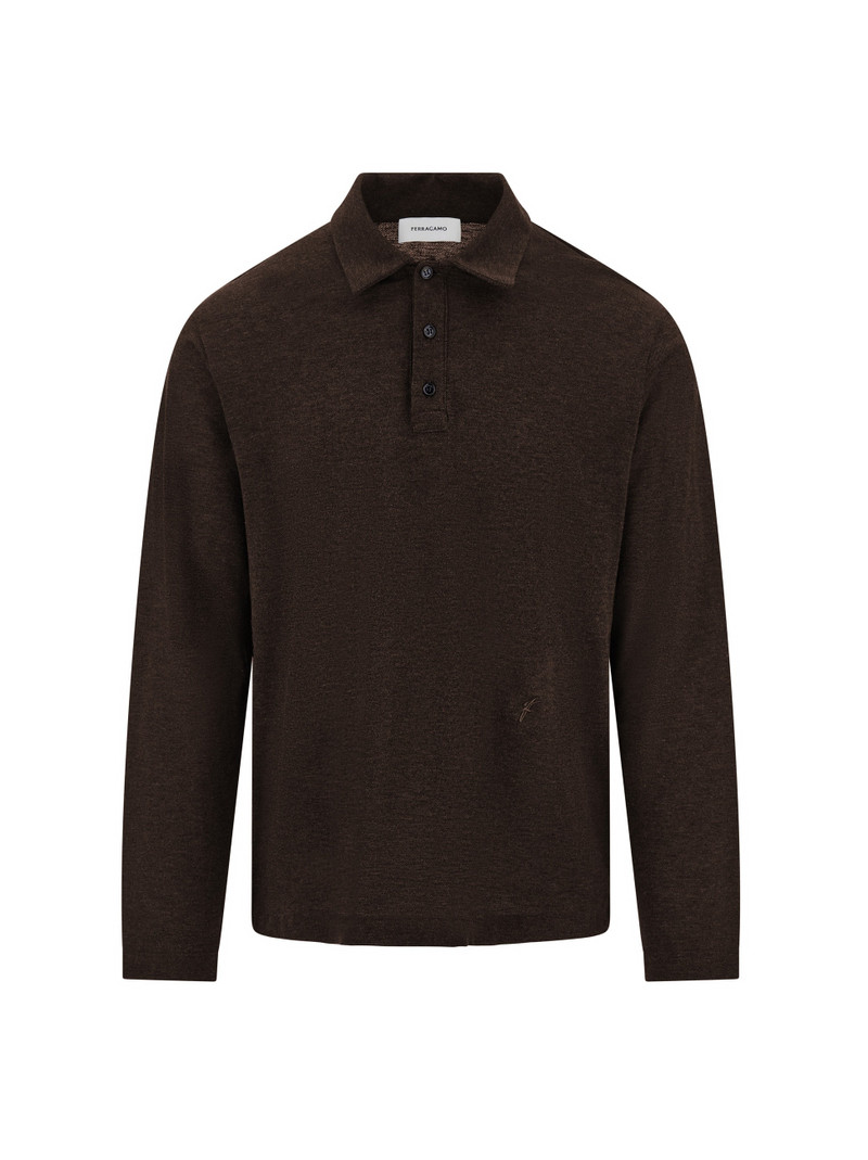 Long sleeve polo shirt 1