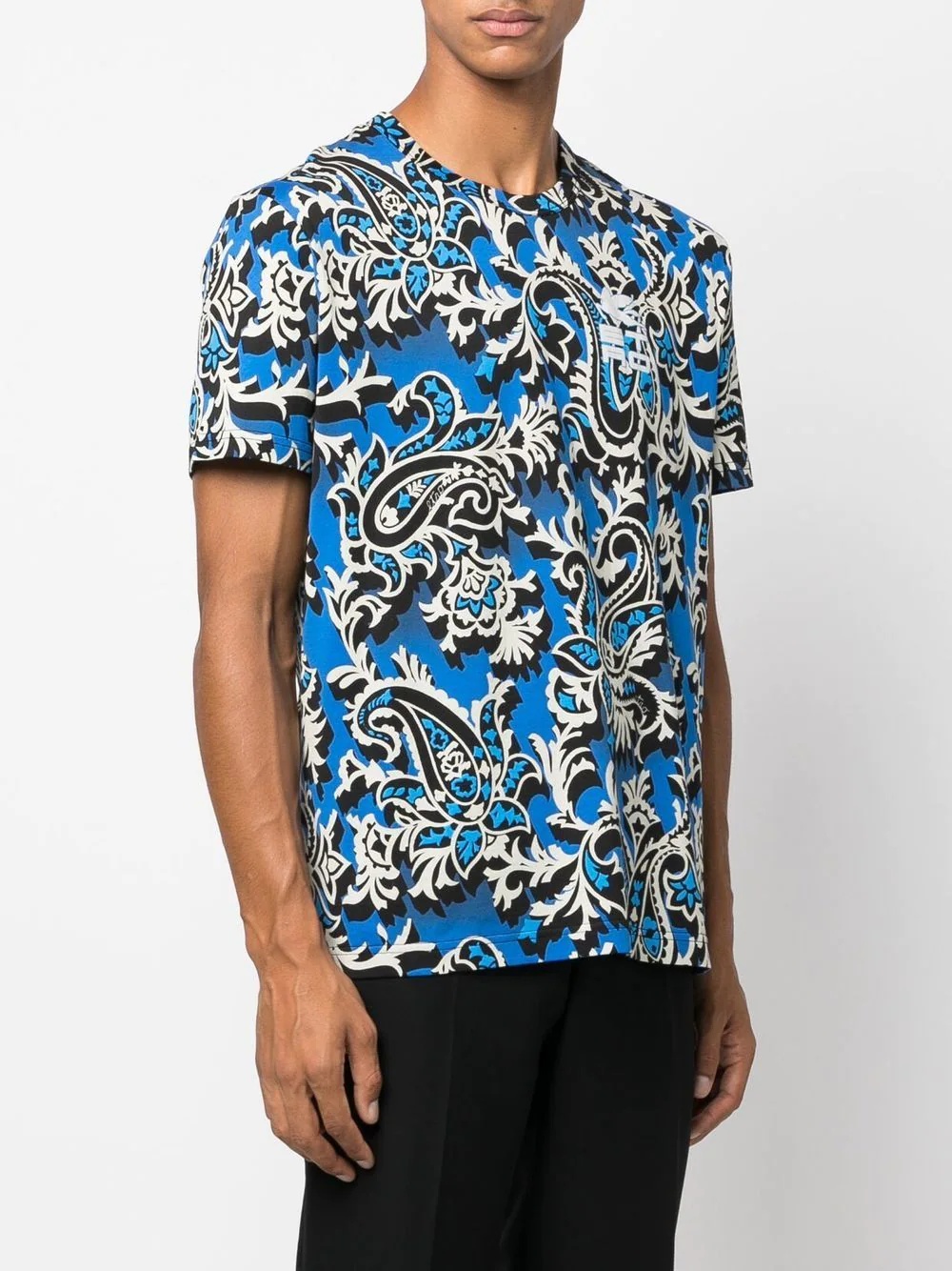 abstract print cotton T-shirt - 3