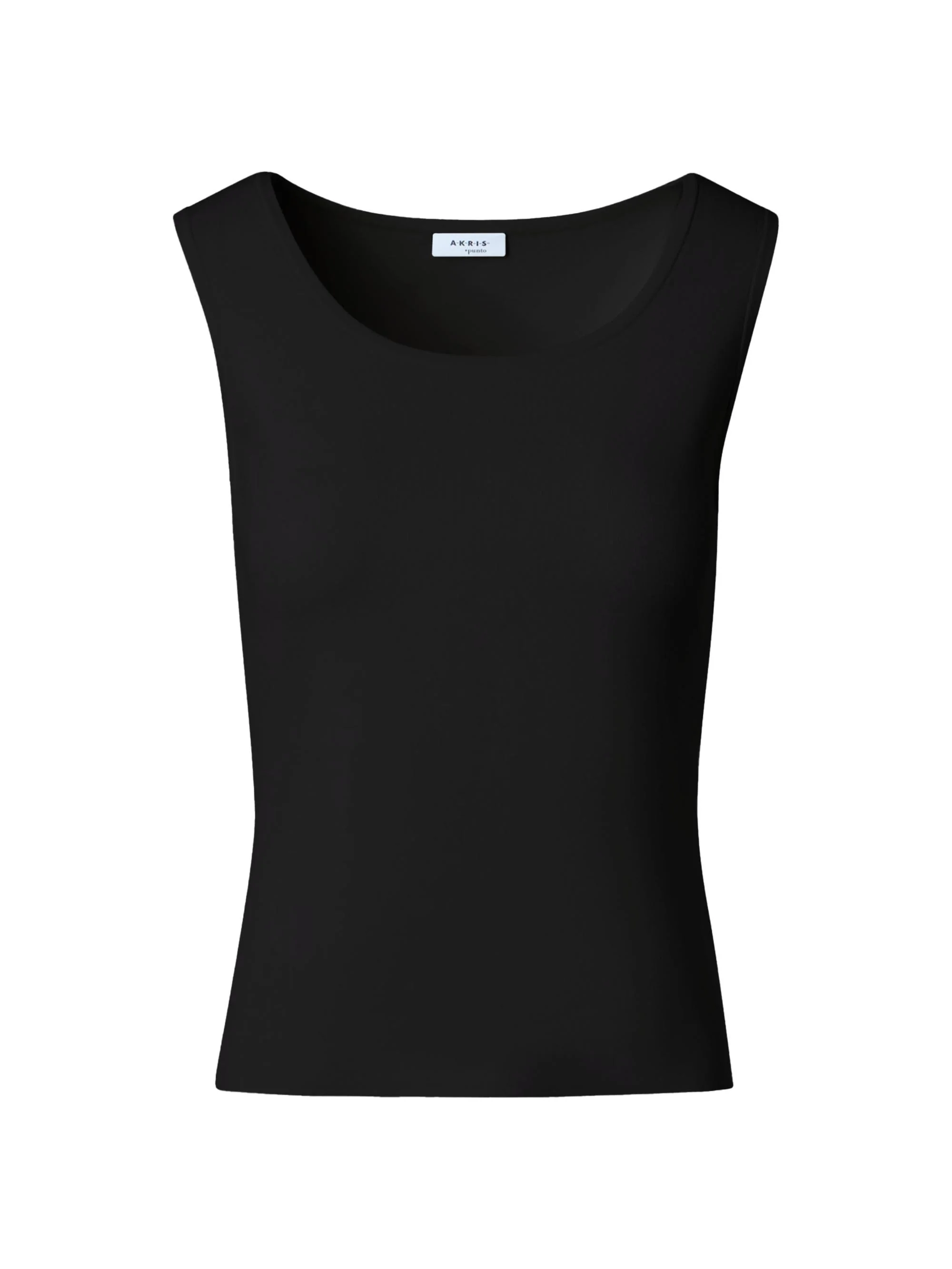 Women's Knit Scoopneck Tank - Black - 1