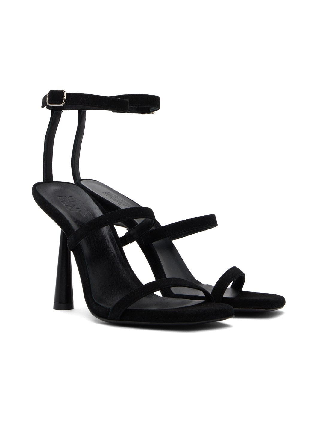 Black Adaline Heeled Sandals - 4