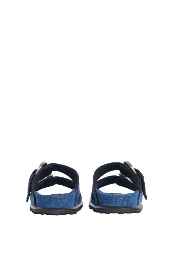DENIM GROUND SANDALS (BLUE) - 4
