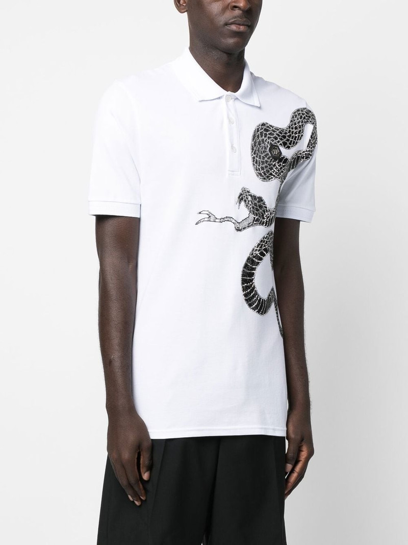 graphic snake polo shirt 3