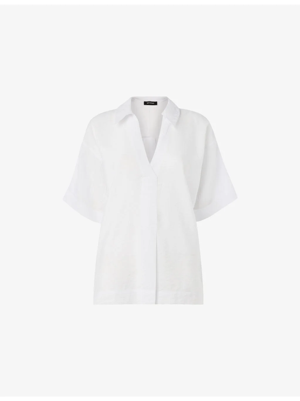 Sasha V-Neck Relaxed-Fit Woven Shirt - 1