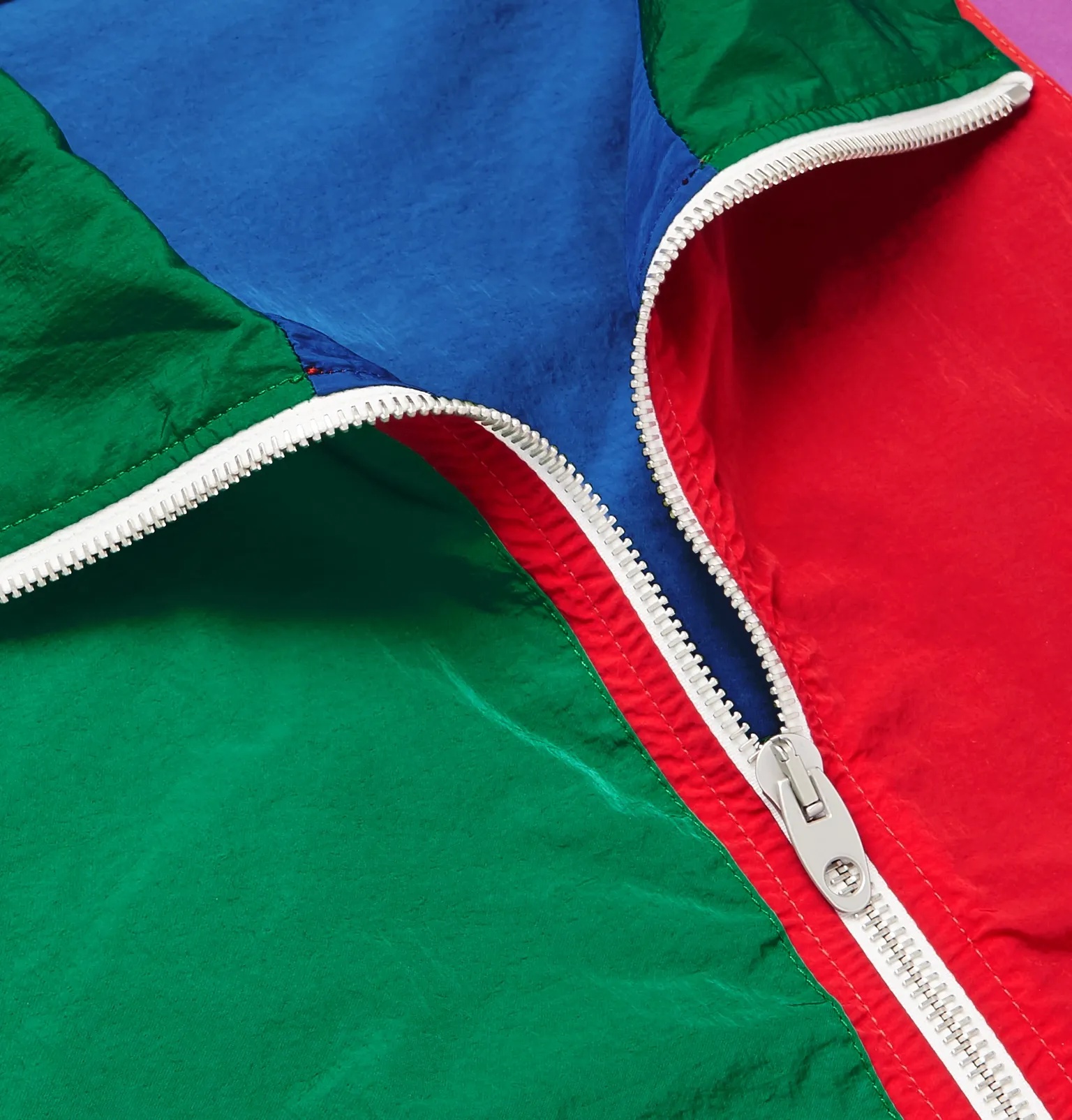 Logo-Appliquéd Colour-Block Nylon Track Jacket - 6