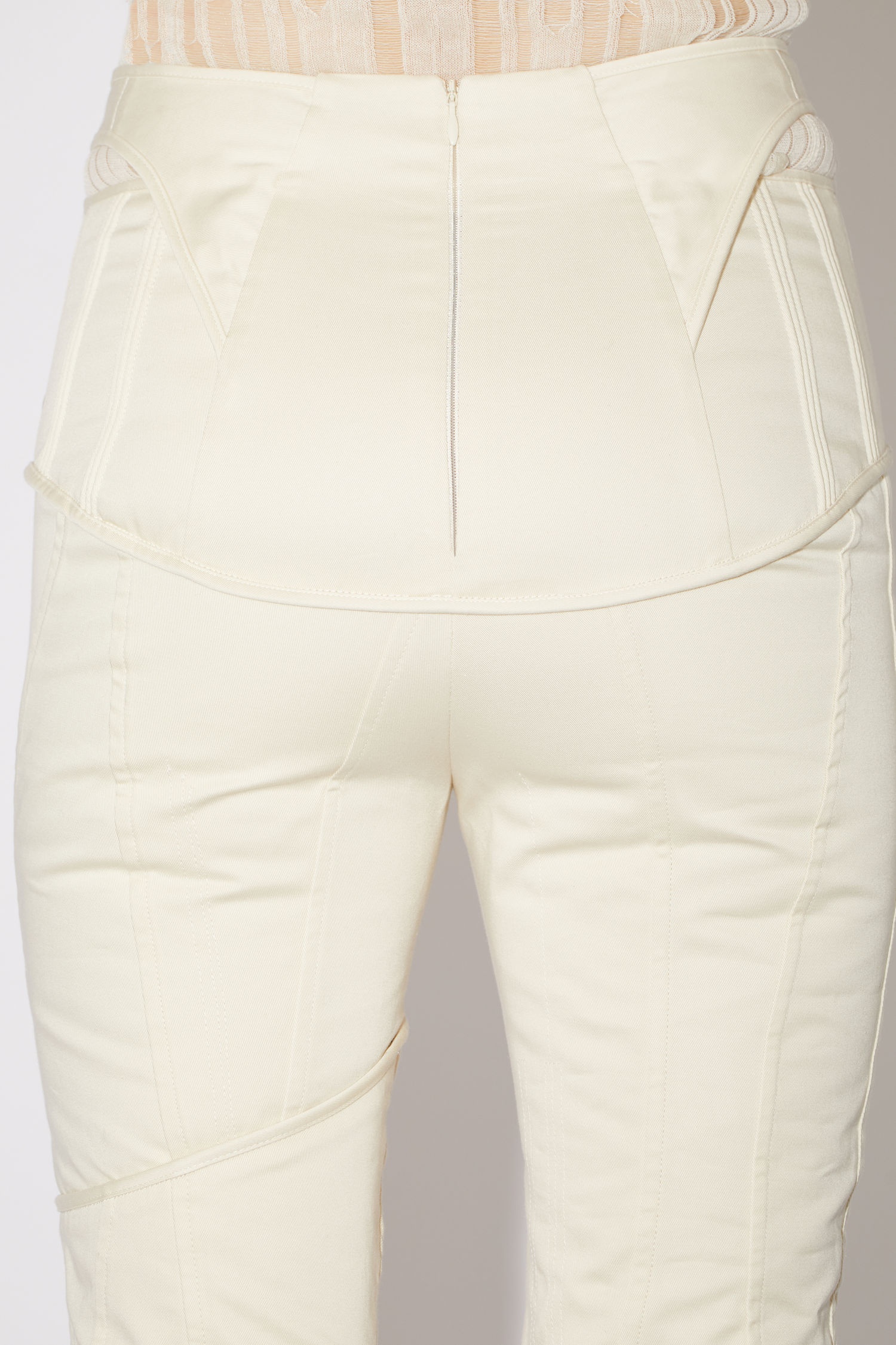 Patchwork trousers - White - 6