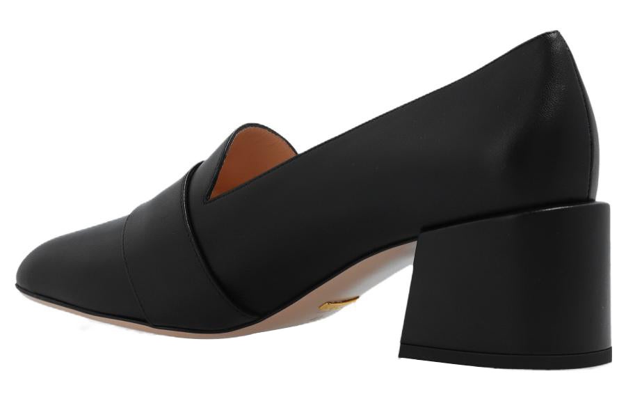 (WMNS) Gucci Blonde Mid-Heel Pumps 'Black' 700053-C9D00-1000 - 4