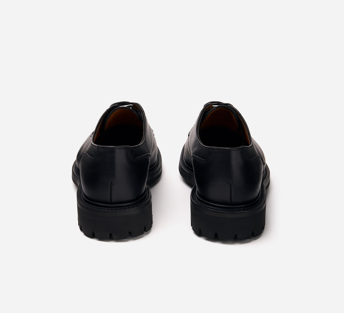 Lug Sole Derby - Black Waxy Leather - 3