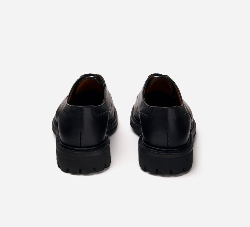 Lug Sole Derby - Black Waxy Leather 3