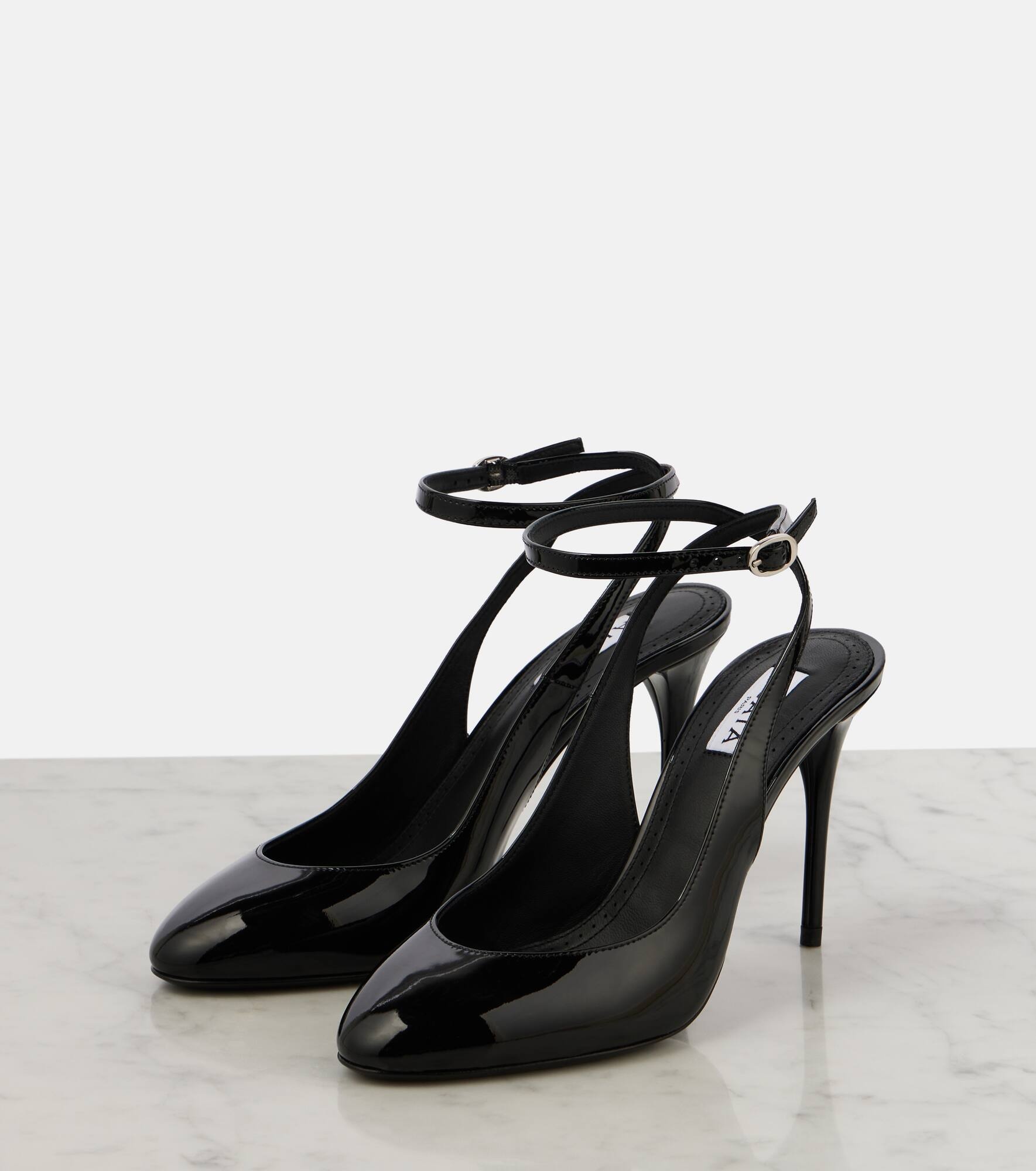 Décolleté 90 patent leather pumps - 4