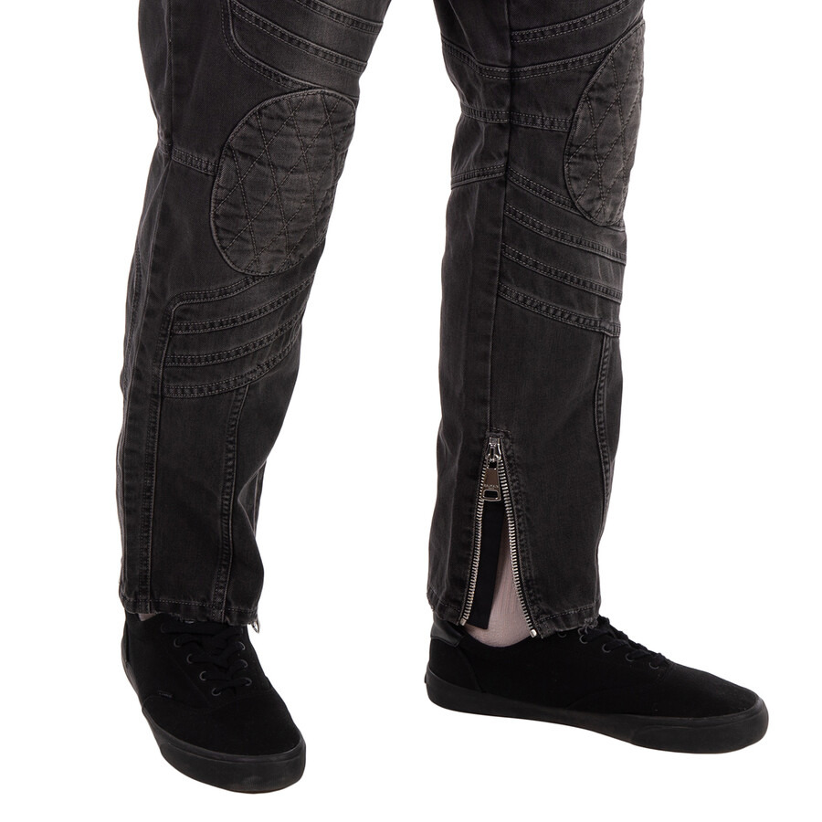 Balmain Biker Mid-Rise Denim Jeans - 4