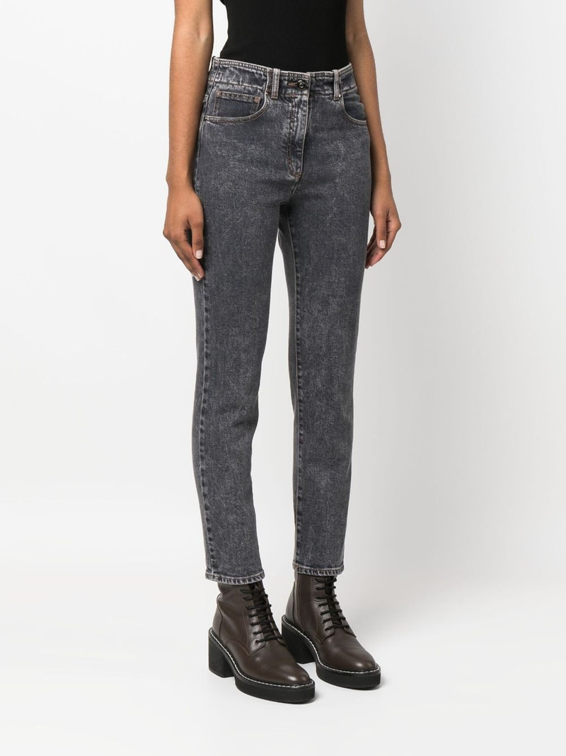 stonewashed mid-rise skinny jeans 3