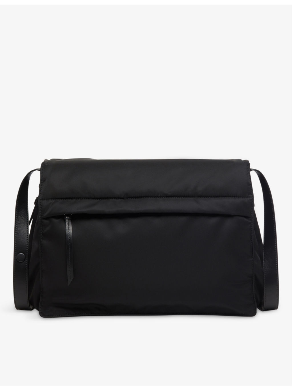 Brand-plaque small recycled-nylon shoulder bag - 4