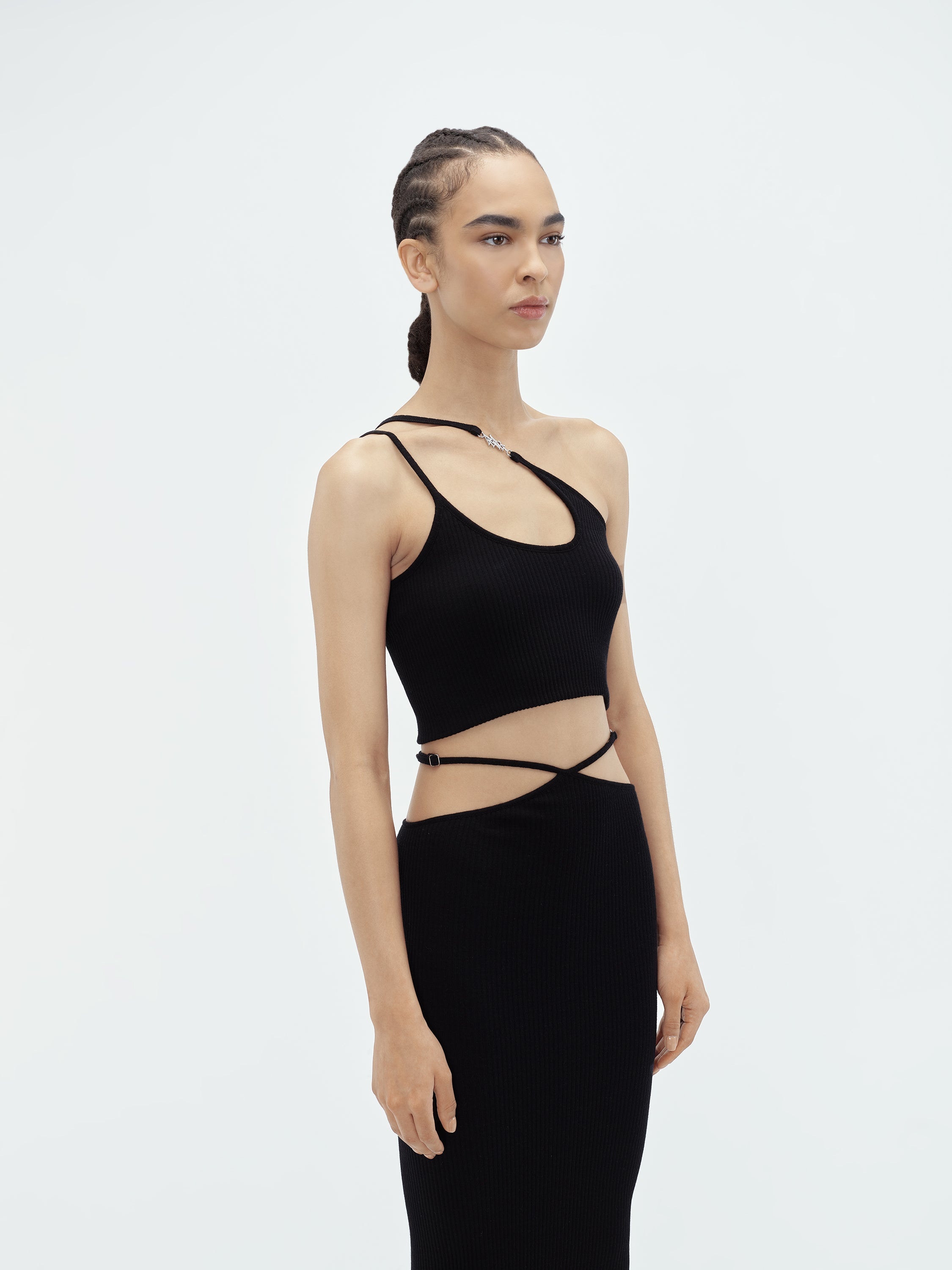 VERTICAL AMIRI ASYMMETRIC TOP - 4