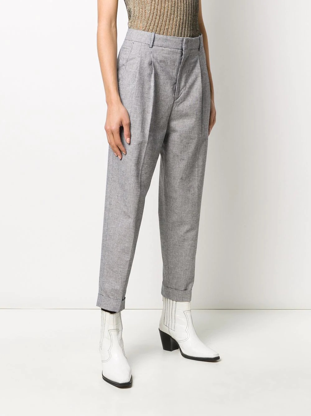 tapered high rise trousers - 3