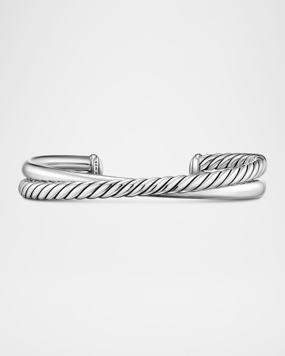Crossover 2 Row Bracelet in Silver, 11mm - 1