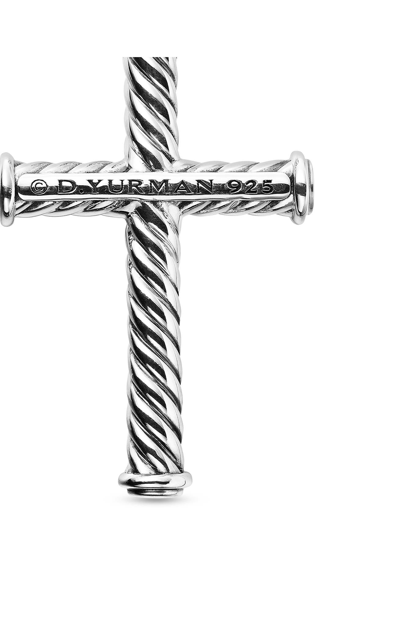 David Yurman Cable Cross Pendant in Sterling Silver, 35mm at Nordstrom - 7