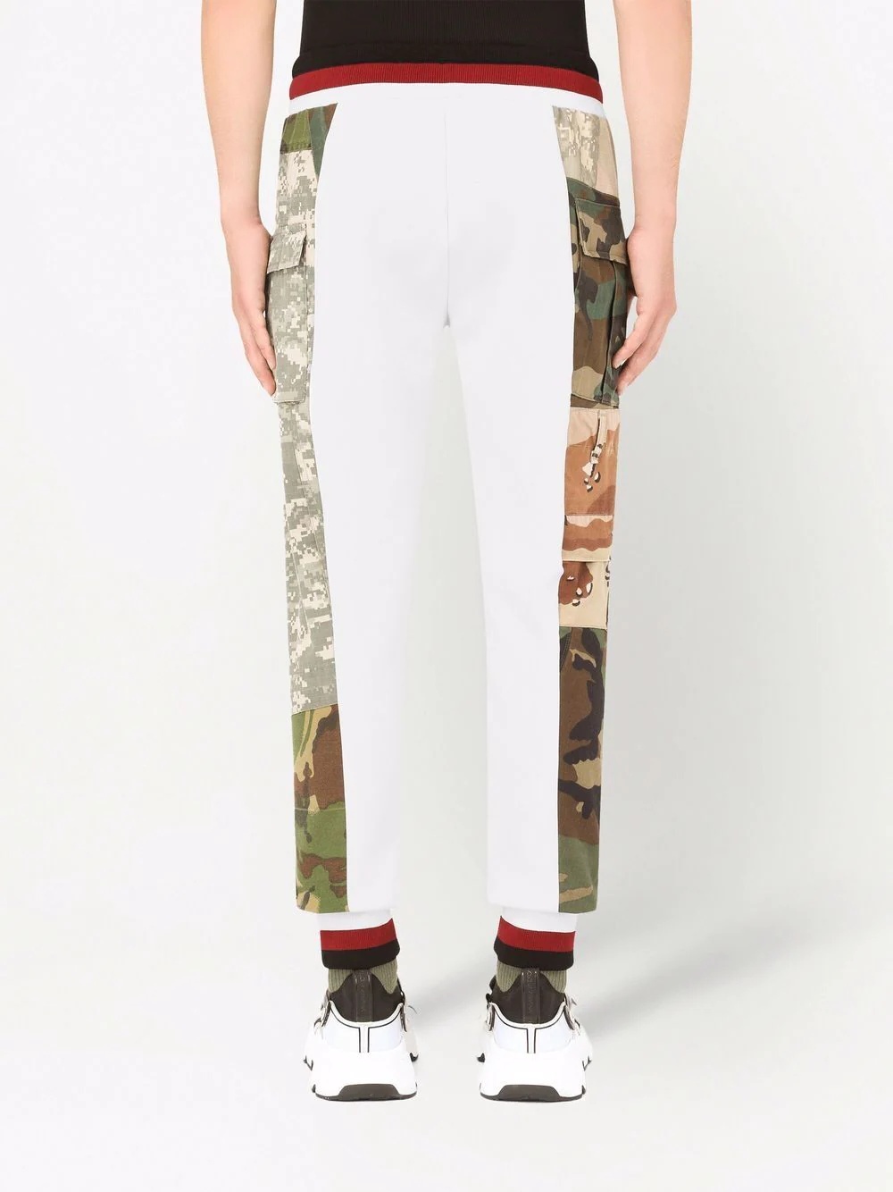 camouflage-print panelled track pants - 4