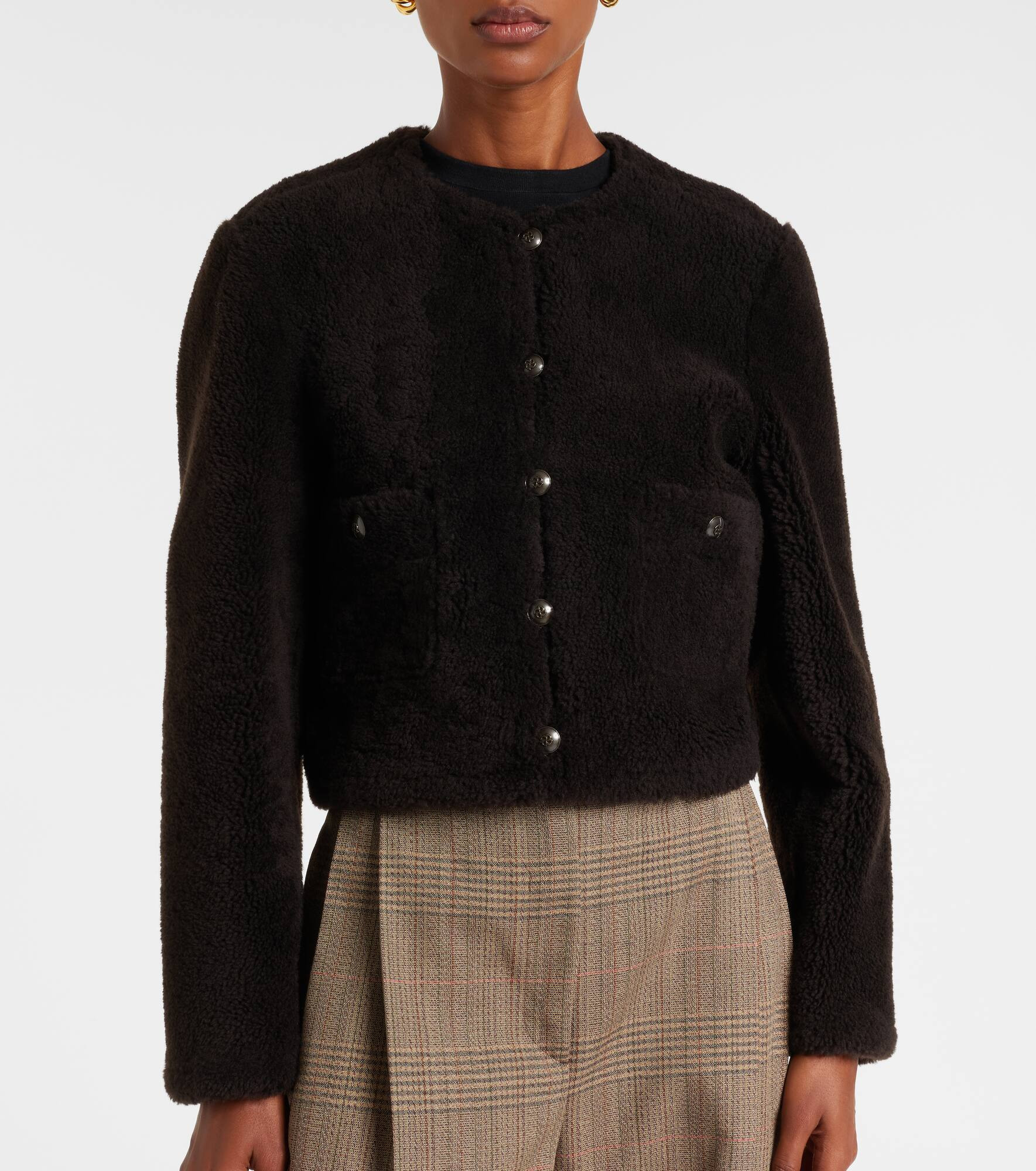 Soft Touch cropped reversible leather jacket - 6