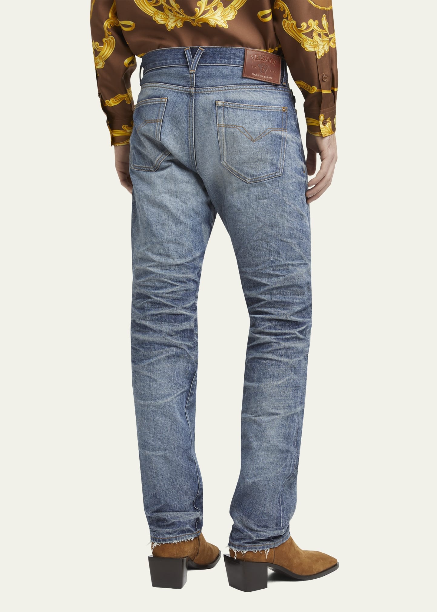 Men's Medusa Stonewashed Jeans - 3