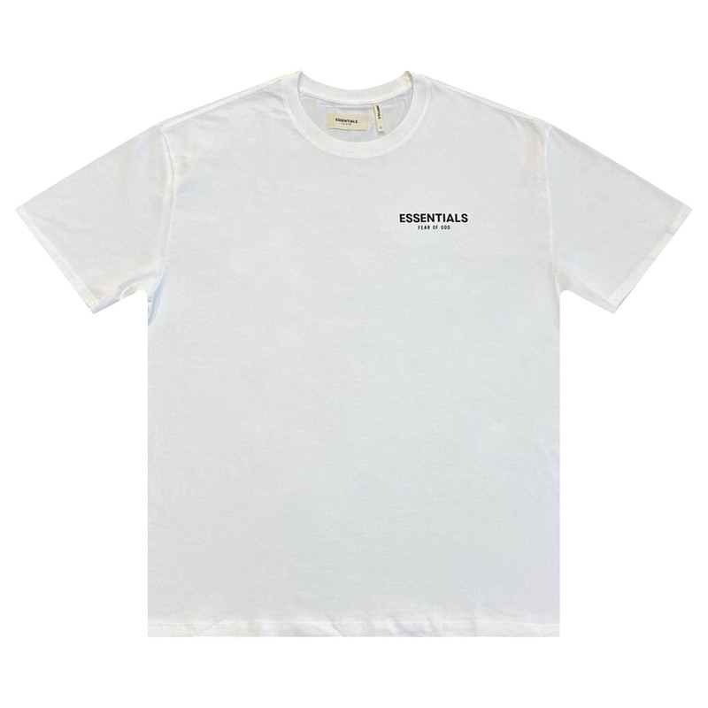 Fear of God Essentials Boxy Logo T-Shirt 'White' - 1