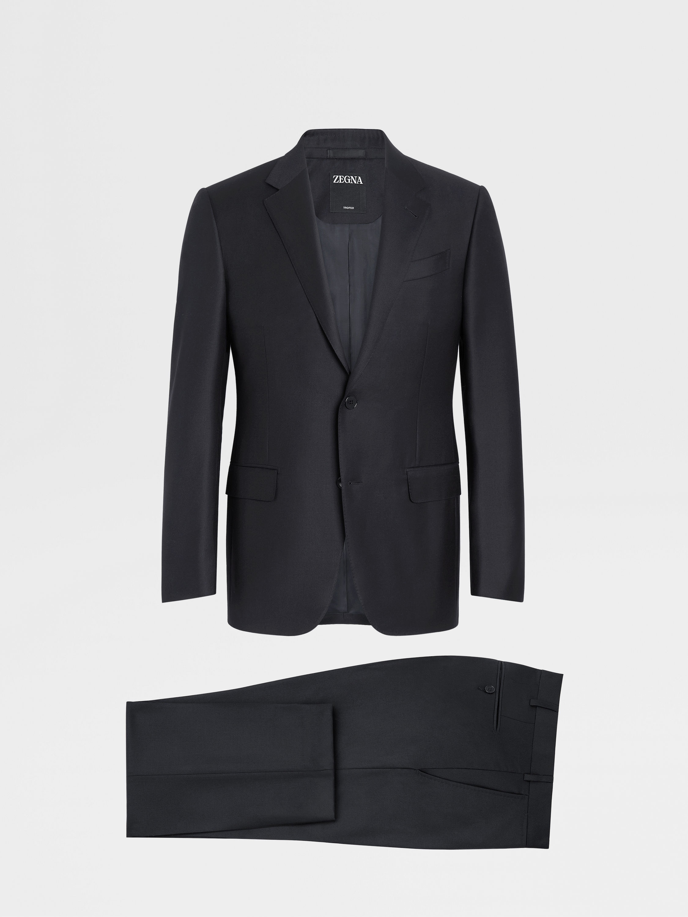 NAVY BLUE TROFEO™ WOOL SUIT - 1