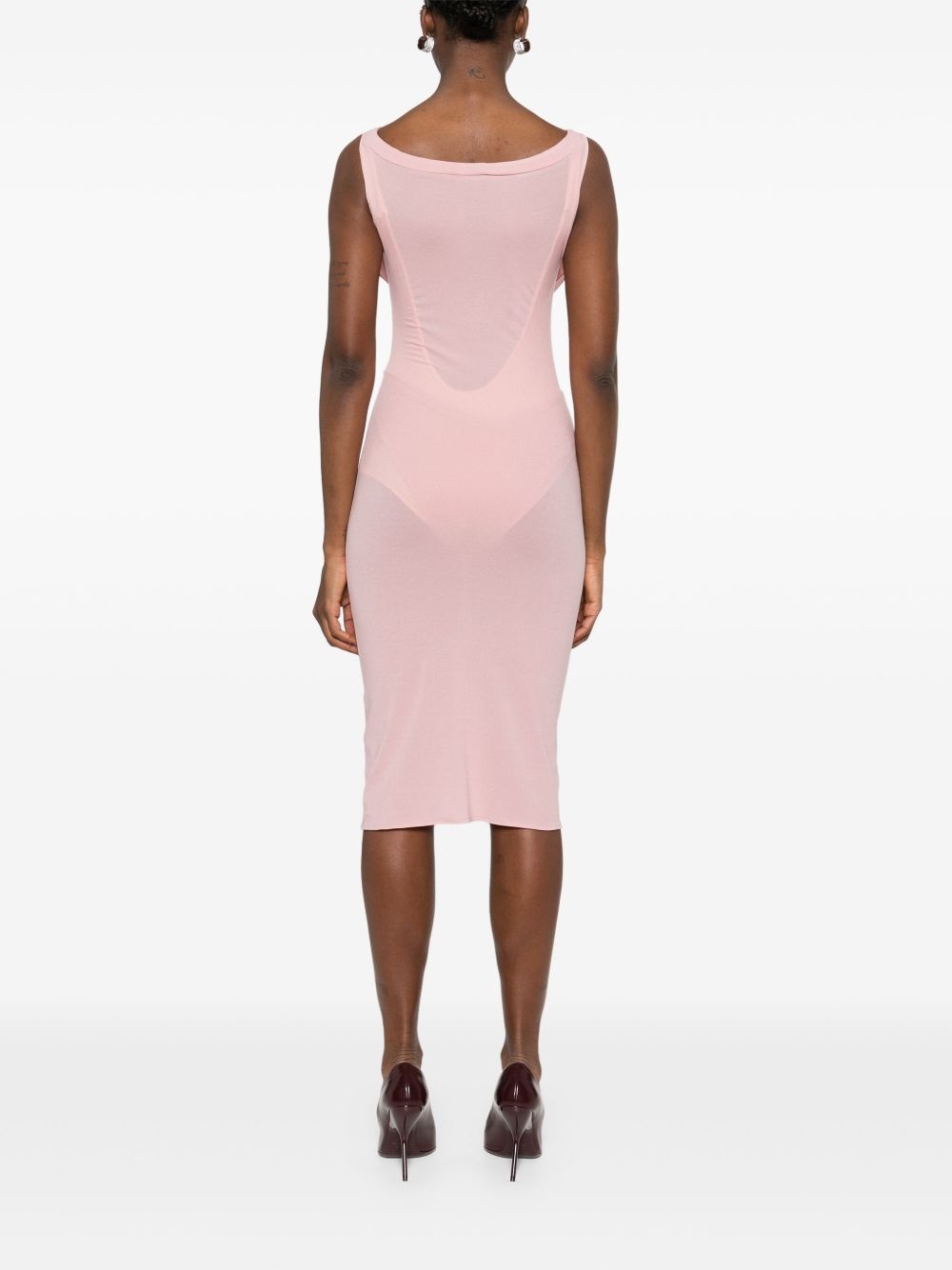 floral-appliqué mini dress - 4
