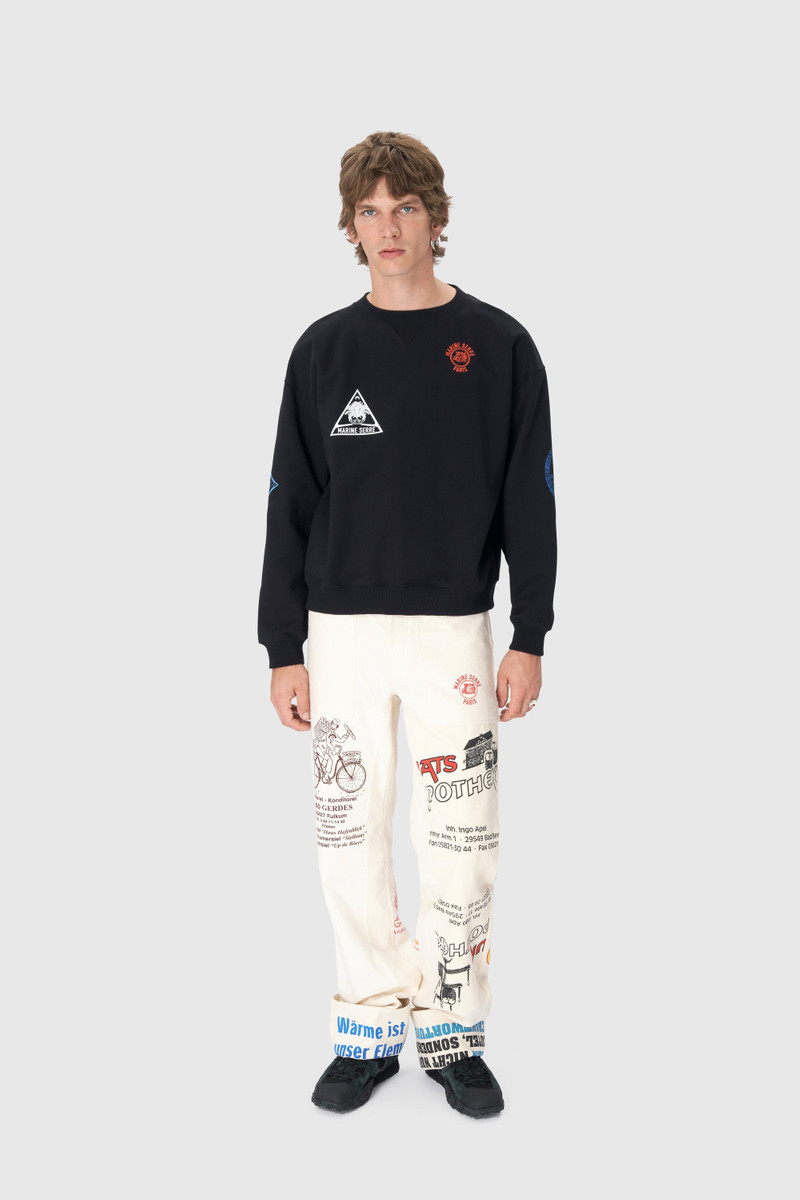 Marine Serre Souvenir Fleece Oversized Sweatshirt outlook