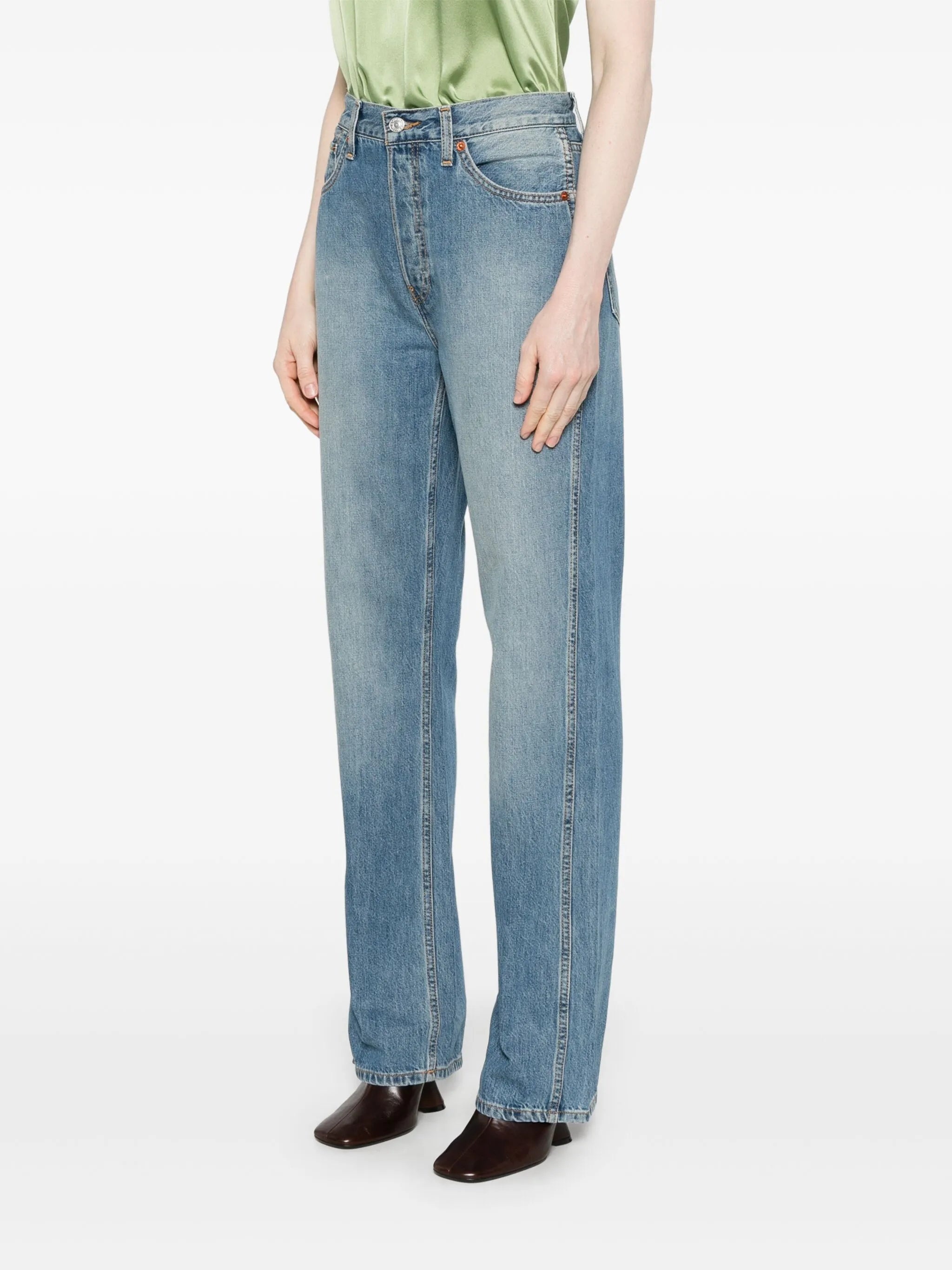High-rise Straight-leg Jeans - 2