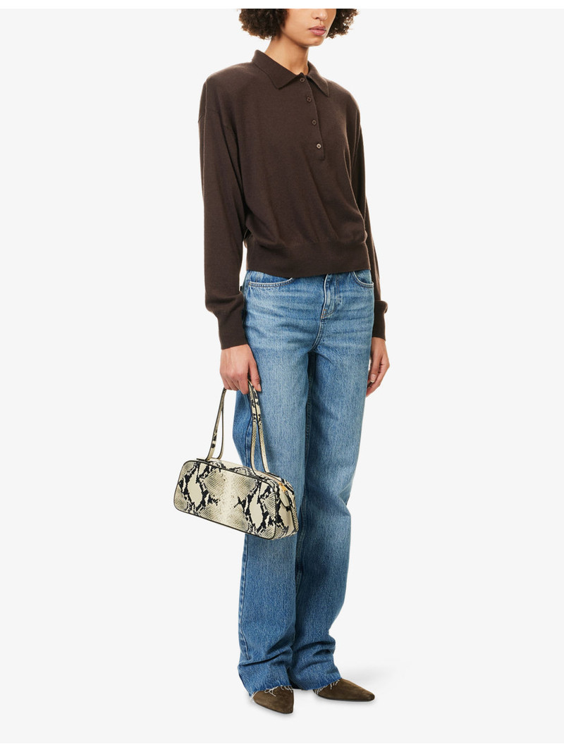 The Frankie Shop Croydon Regular-Fit Wool-Blend Polo Jumper outlook