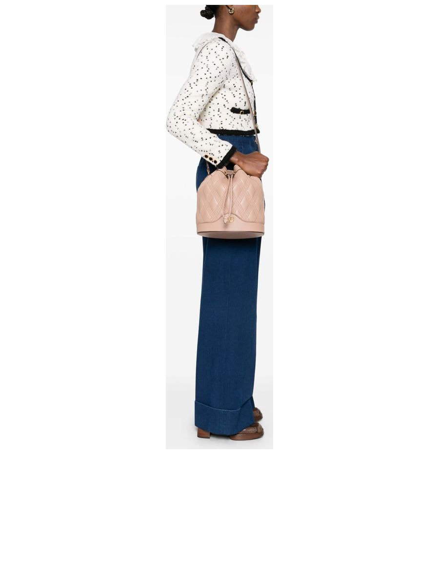 Quiltie Leather Bucket Bag - 4