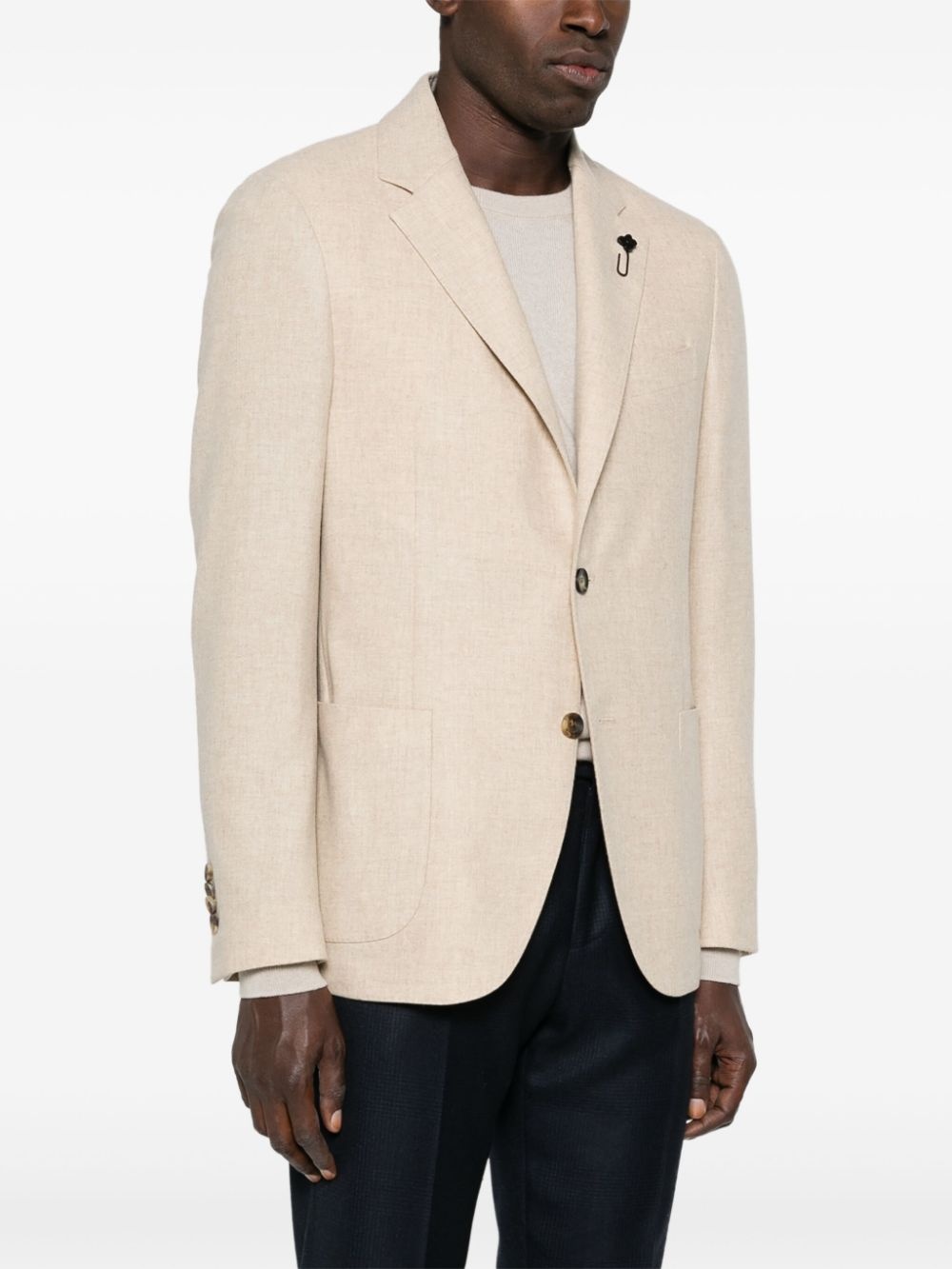 mélange-effect blazer - 3