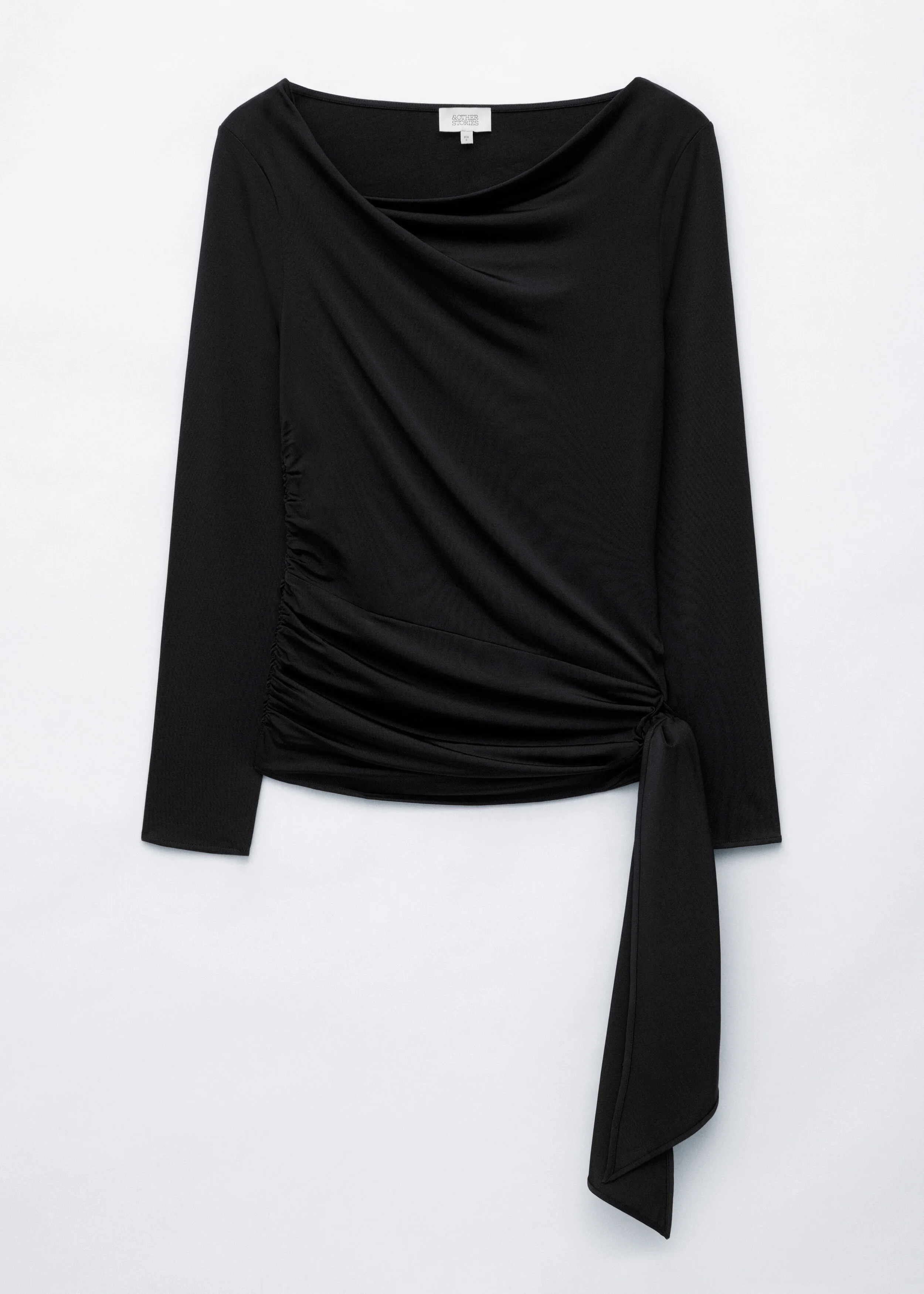 Tie Waist Jersey Top - 1