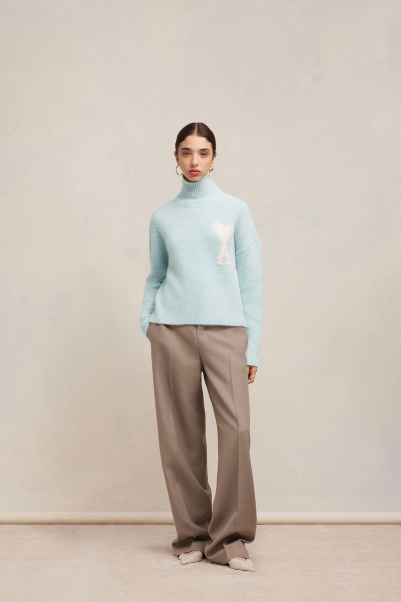 AMI Paris Cloudy Wool Ami de Cœur Sweater outlook