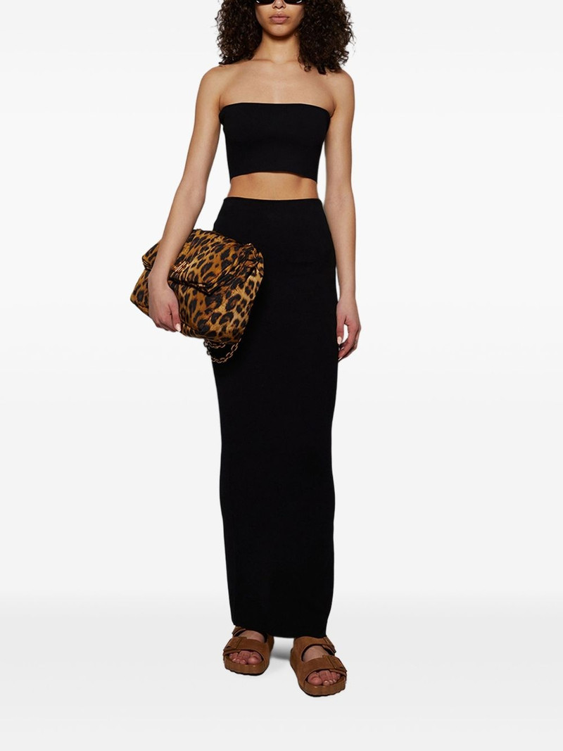 VETEMENTS strapless knitted top outlook