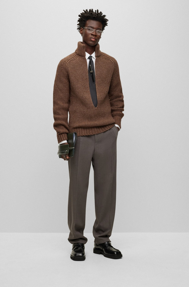 BOSS LEATHER DERBY SHOES WITH BRIEFCASE-LOCK DETAIL outlook