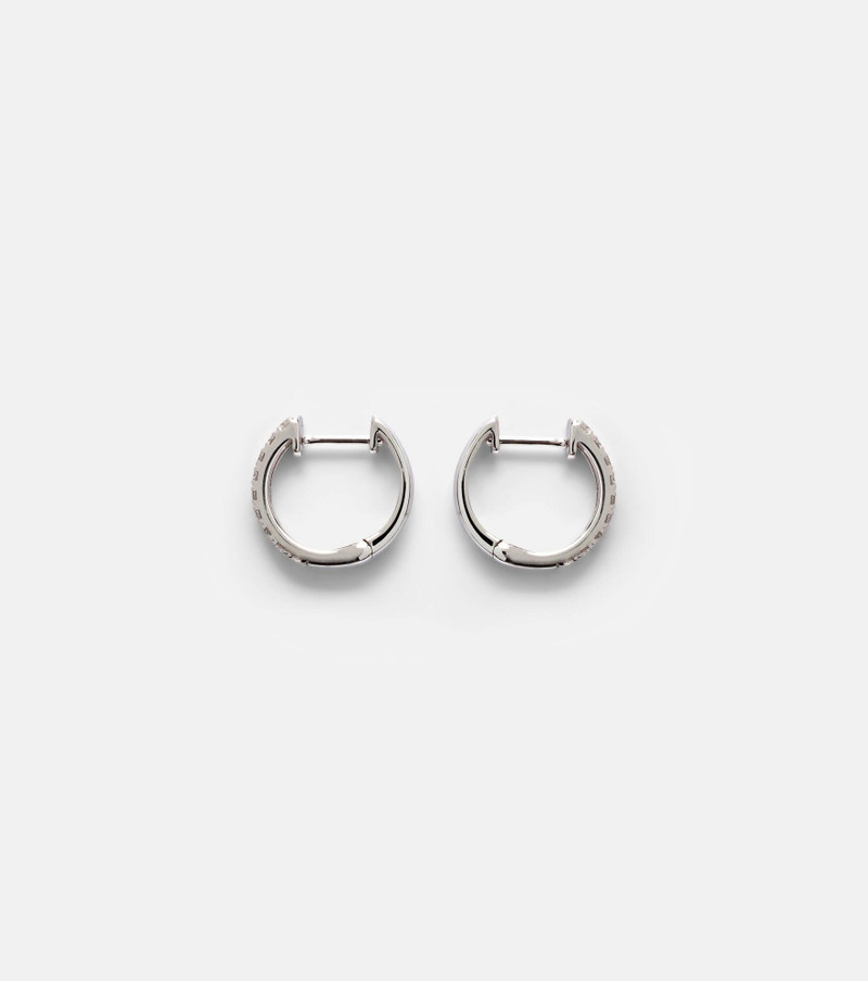 14kt white gold earrings with diamonds 4