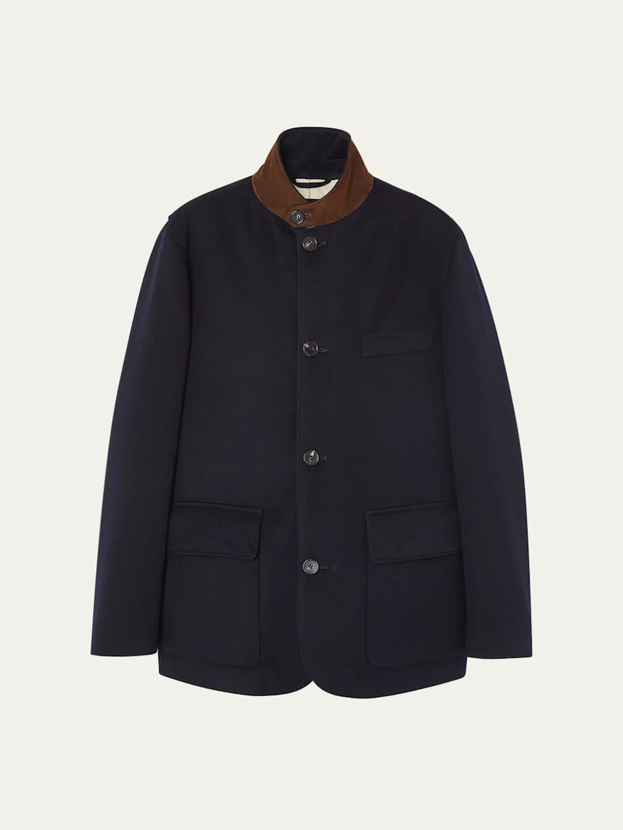 Men's Roadster Cashmere Single-Breasted Jacket - 1