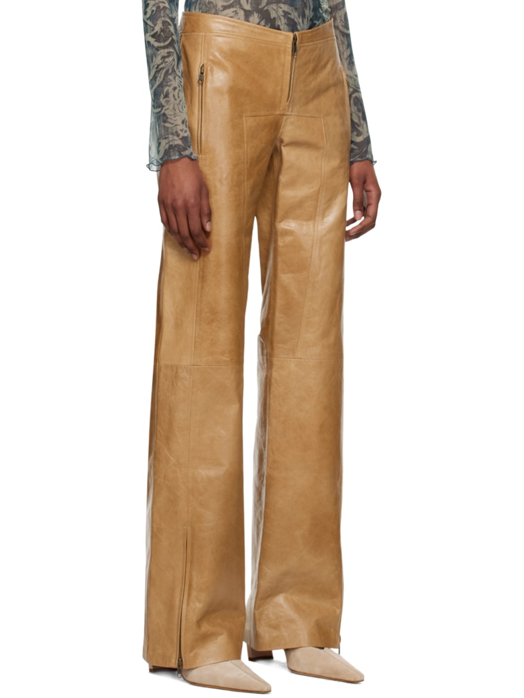 Tan Stain Trousers - 2