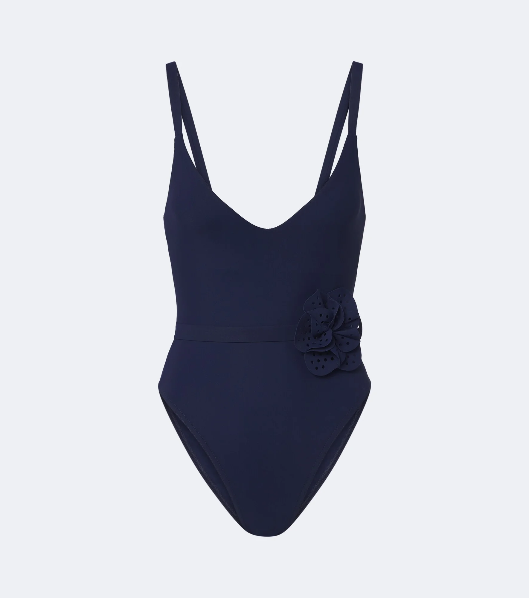 Rosetta floral-appliqué swimsuit - 1