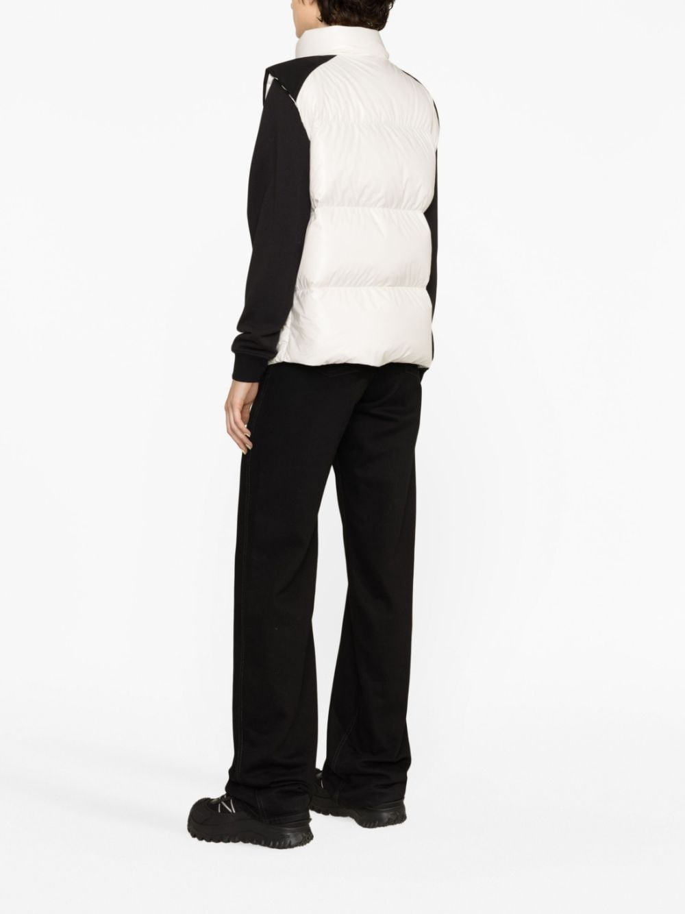 logo-patch padded gilet - 3