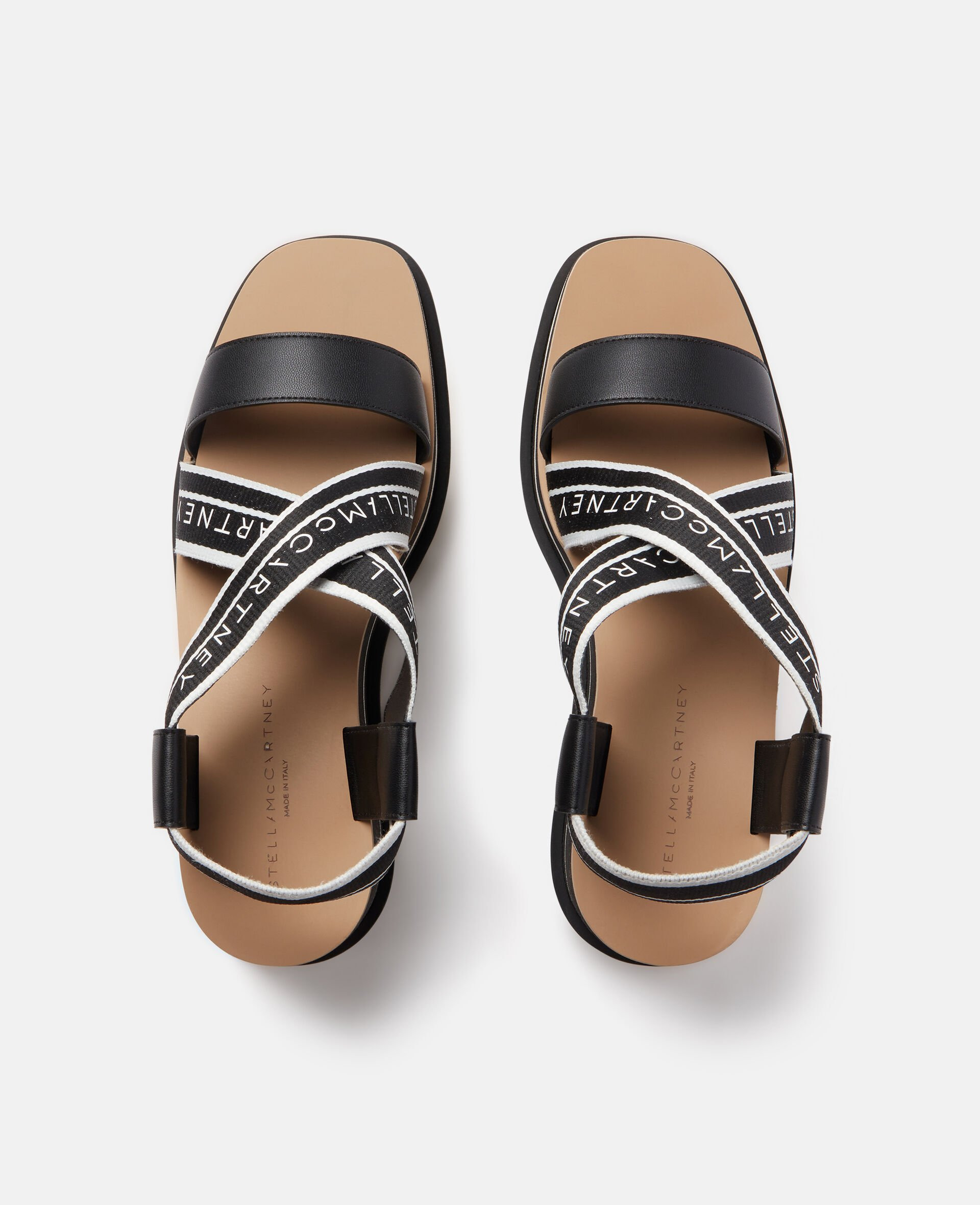 Sneak-Elyse Striped Platform Sandals - 2