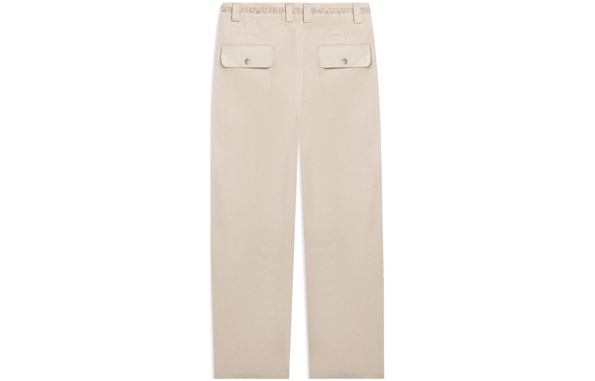 Li-Ning Embroidery Logo Straight Pants 'Light Brown' AKXSB55-1 - 2